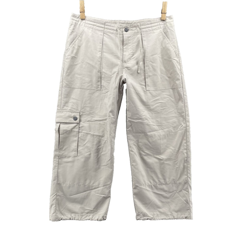 Columbia Cargo Hiking Pant Womens 8 Wide Leg Capri Outdoor Utility Gorpcore Camp